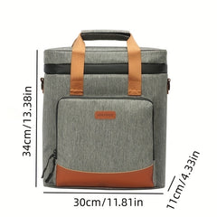 Thickened Thermal Insulation Bag for Wine, Portable Waterproof Zipper Bag