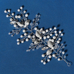 Bridal Crystal Faux Pearl Head Piece Hair Accessories Wedding