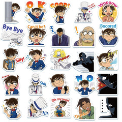 50pcs Conan Series Anime Graffiti Sticker Waterproof DIY Materials