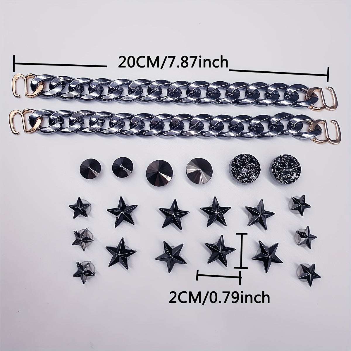 Gun Star Chain Shoe Decoration Set