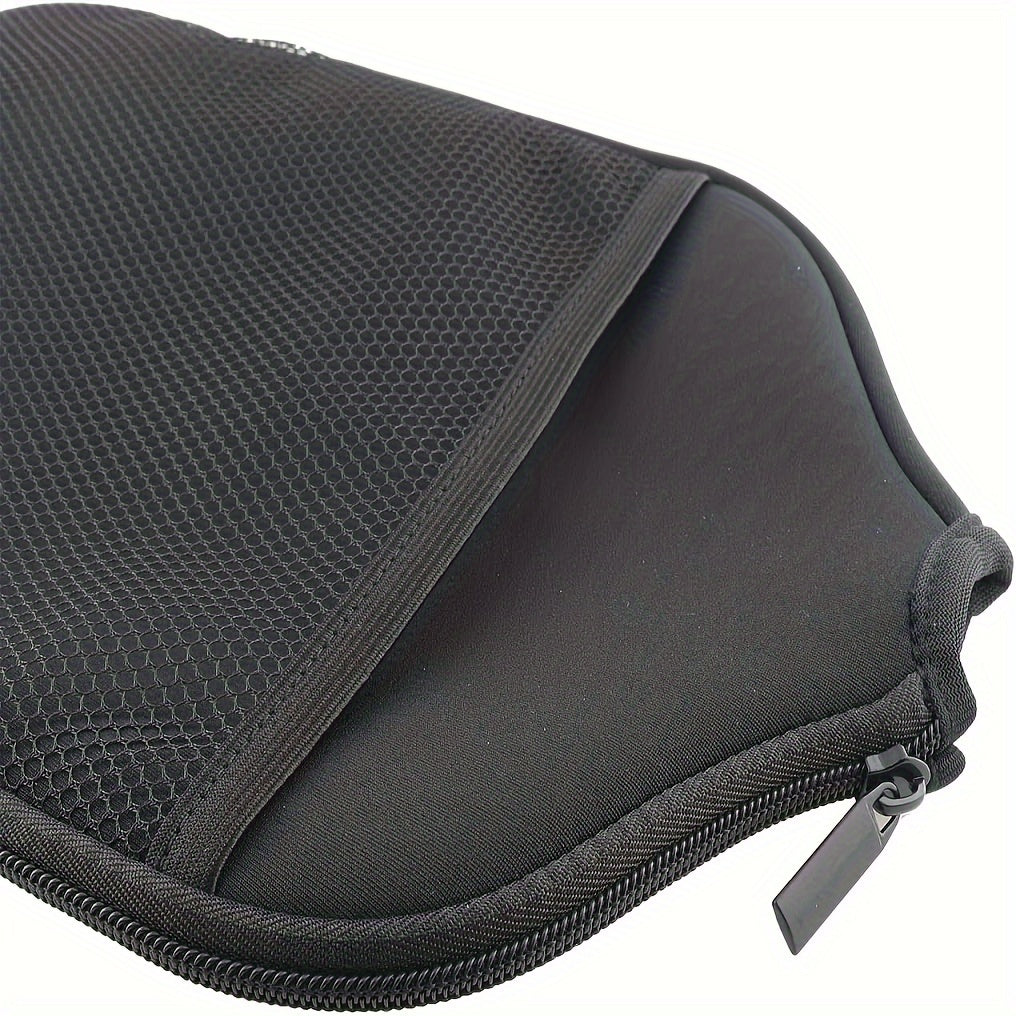2pcs Pickleball Bag Cover Mesh Pocket Rubber Material Paddle Cover