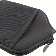 2pcs Pickleball Bag Cover Mesh Pocket Rubber Material Paddle Cover