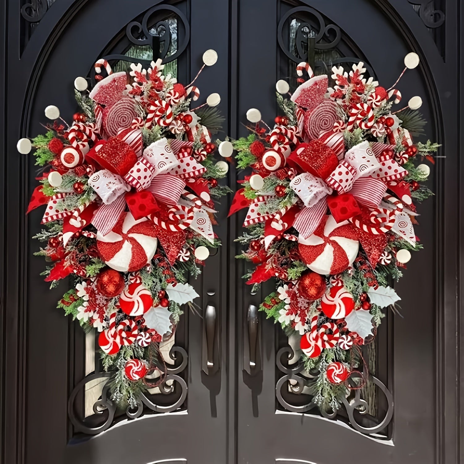 Christmas Wreath Door Hanger Holiday Decoration