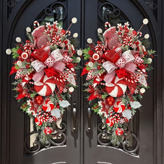 Christmas Wreath Door Hanger Holiday Decoration