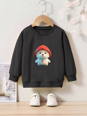 OERYUI Baby Bear Graphic Sweatshirt Comfy Pullover Kids Clothes