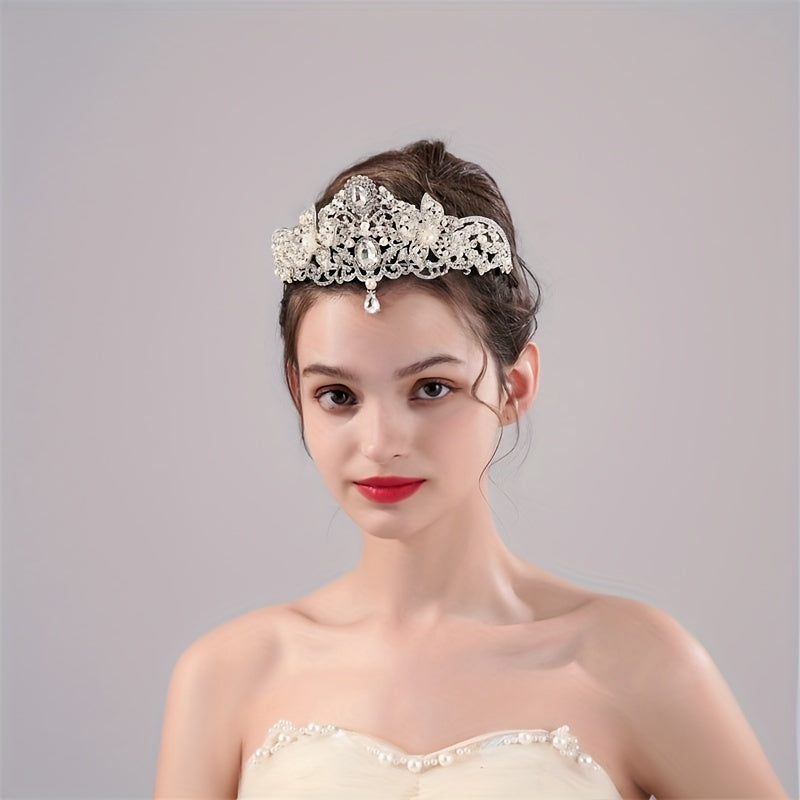 Silvery Headband Crystal Rhinestone Head Jewelry Women Hair Accessories