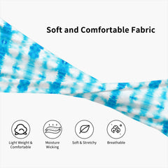 Men'S Tie Dye Headband & Swirl Pattern Breathable Stretchy Fabric for Sports Gym