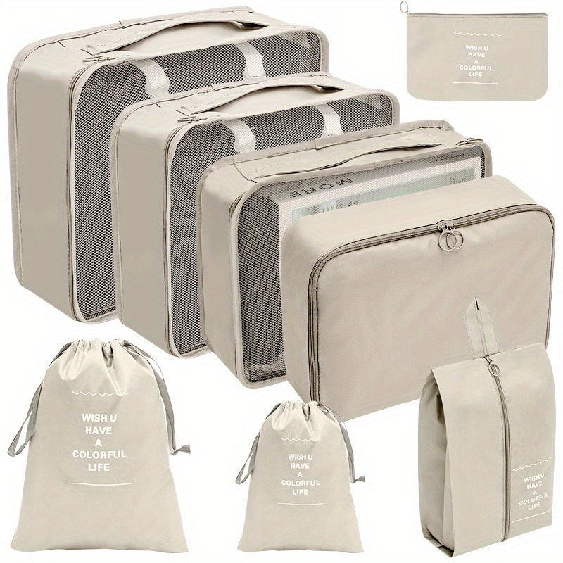 8 Pcs Travel Luggage Bag Sets - Versatile Storage Bags