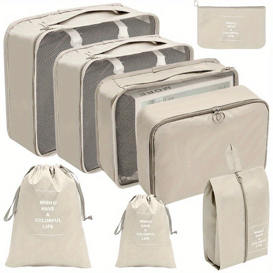 8 Pcs Travel Luggage Bag Sets - Versatile Storage Bags