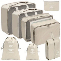 8 Pcs Travel Luggage Bag Sets - Versatile Storage Bags