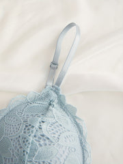 4 Sets Lace Bra & Panties Lingerie - Contrast Design