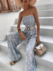 Boho Off Shoulder Sleeveless Jumpsuit Women's Clothing