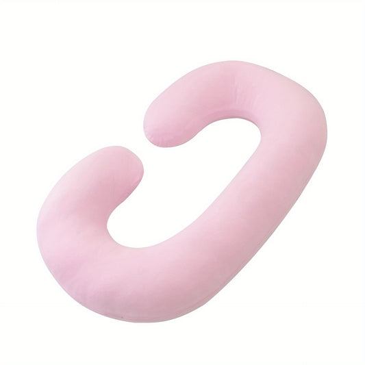 Crystal Velvet Pregnancy Pillow C-Shaped Support Belly Pillow