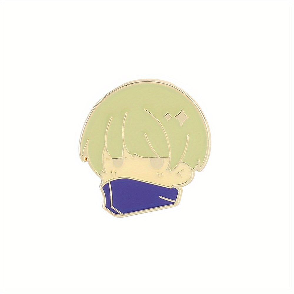 4pcs Cartoon Character Brooch Y2K Enamel Pin Metal Paint Badge