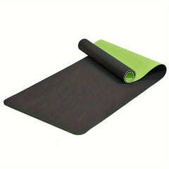 TPE Solid Yoga Mat Double Colors Non slip Fitness Mat