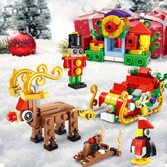 Christmas Building Blocks Transformable Shapes DIY Educational Toy