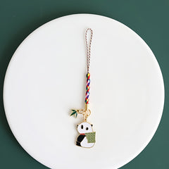 National Treasure Panda Bamboo Lanyard Phone Chain