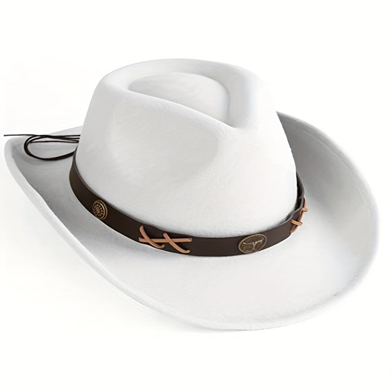 Stylish Unisex Cowboy Hat with UV Protection
