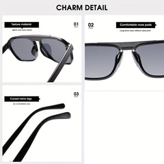 Vintage Aviator Snakeskin Sunglasses for Men, Polarized