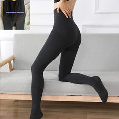 Plush Lined Tights High Waist Thermal Leggings Women's Stockings