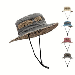 Casual Vintage Men's Fisherman Hat Big Brim Outdoor Sun Hat
