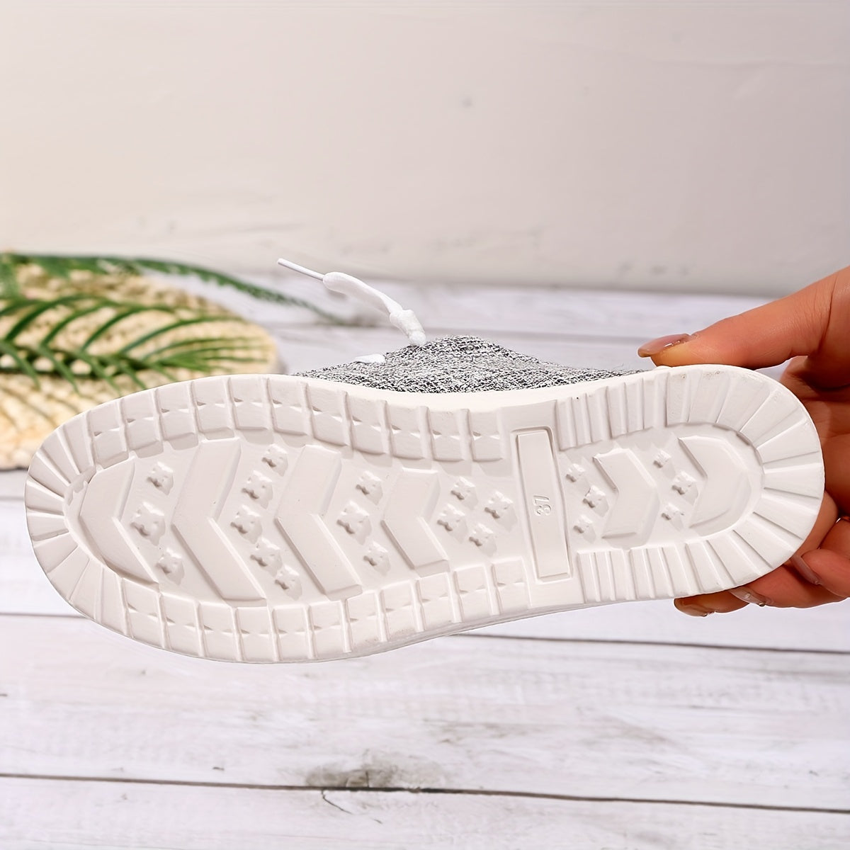 Women's Printed Canvas Lace-Up Loafers Casual Sneakers
