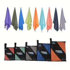 Microfiber Travel Towel with Mesh Bag, Quick Drying for Camping, Beach, Hiking