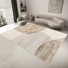 Nordic French Style Loop Velvet Carpet Printed Rug