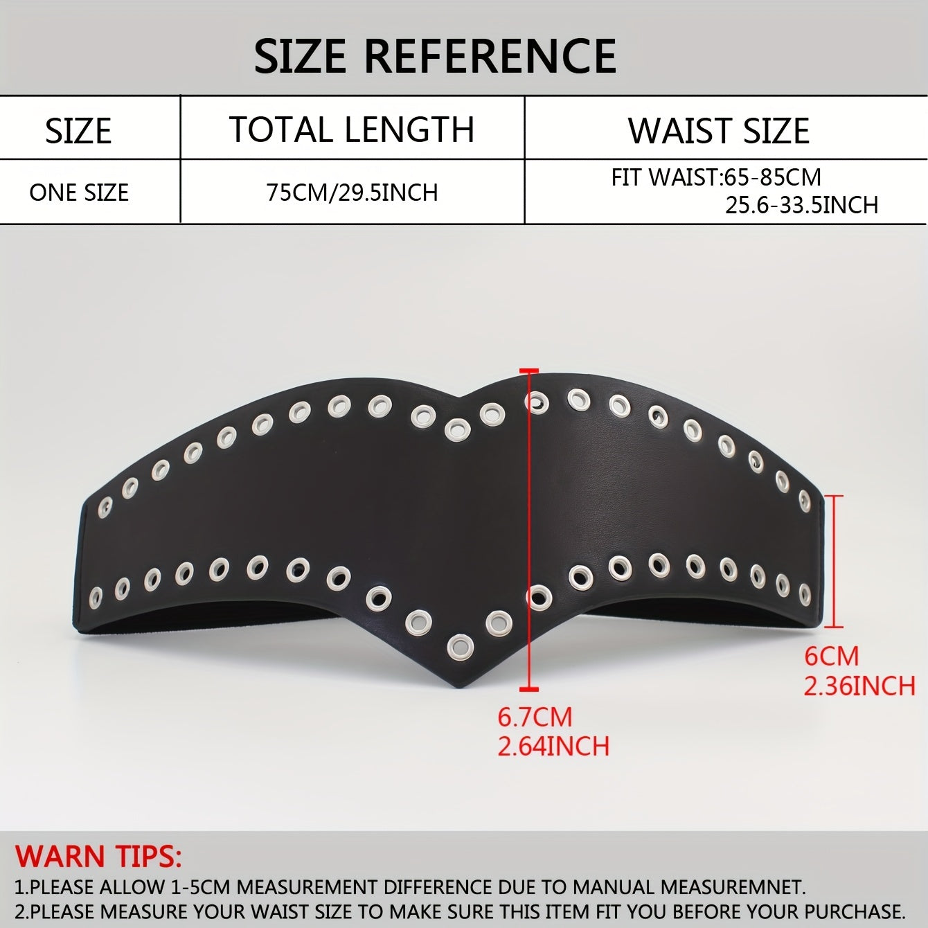 Women Wide Stretch Belt PU Leather Metal Hollow Corset Belt