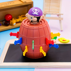 Funny Pirate Barrel Toy Lucky Game Jumping Sword Stab Novel Toys