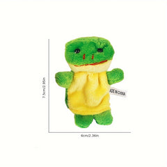 5pcs Mini Plush Finger Dolls Soft Cartoon Animal Toys for Kids