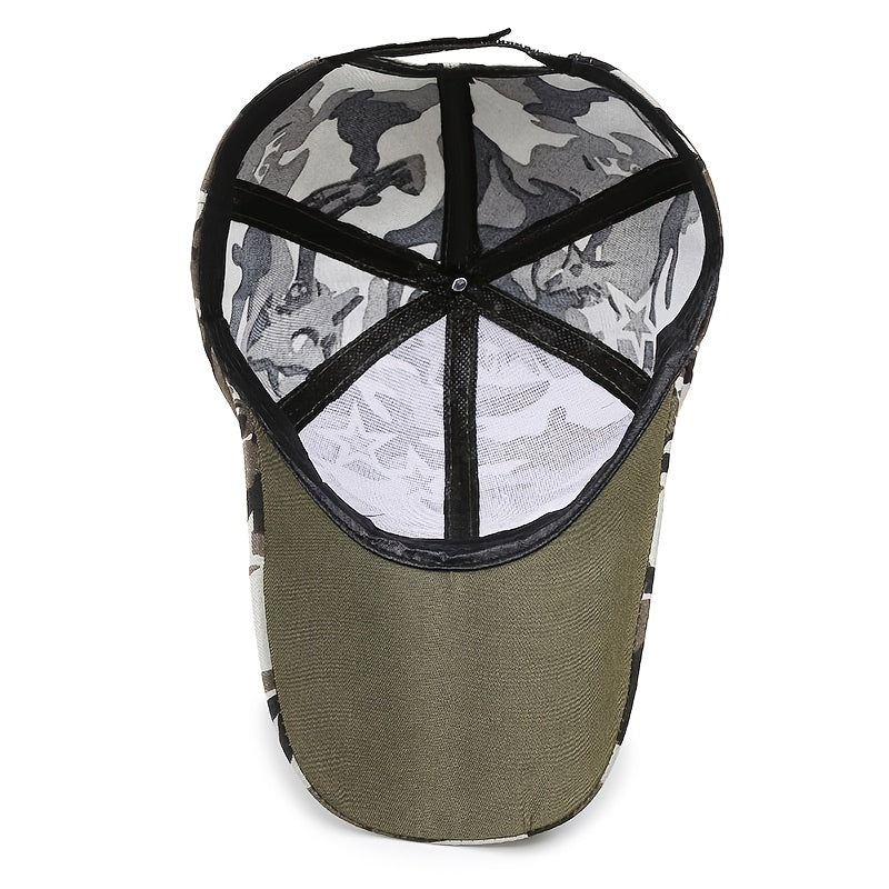 Adjustable Cap Mesh Tactical Army Fishing Snapback Hat