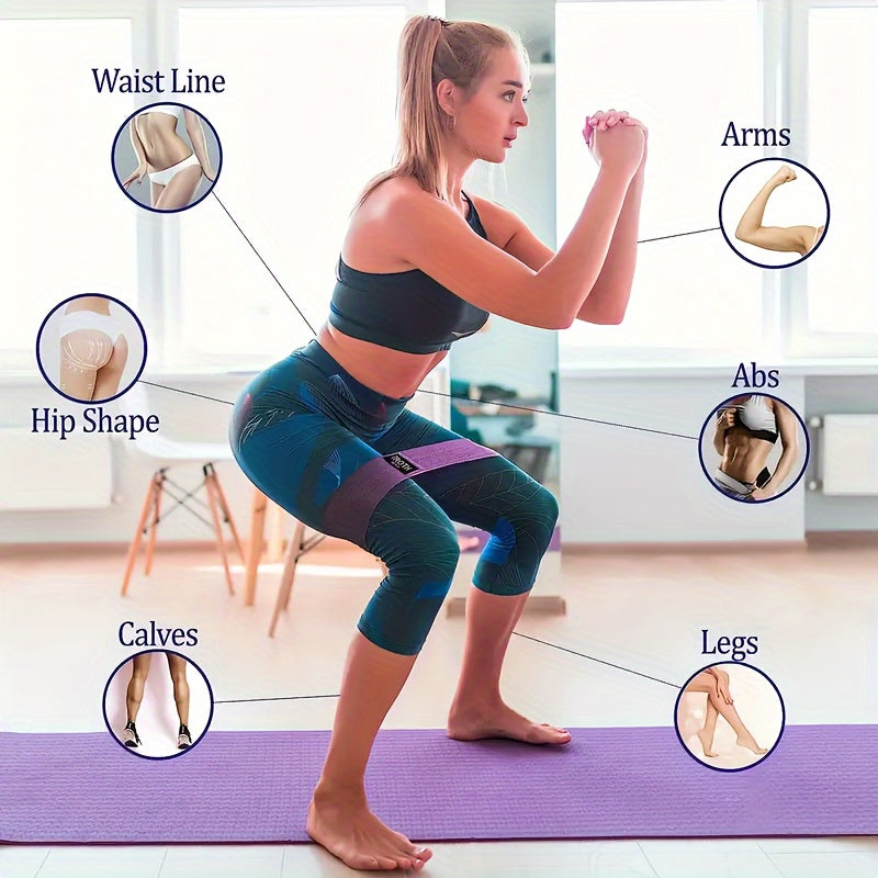 3pcs Pilates Tension Ropes Elastic Resistance Bands for Exercise