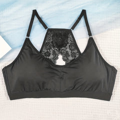 Lace Wireless Bra for Women Cut Out Design