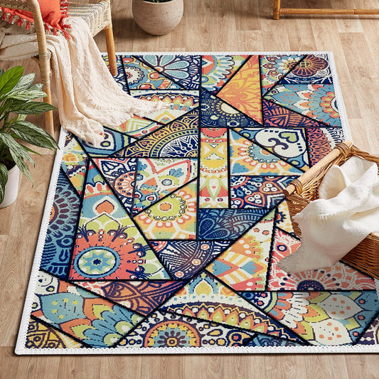 Persian Vintage Area Rug for Living Room Bedroom Bathroom Decor