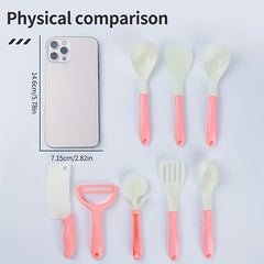 Kitchen Cooking Utensils Set with Food Dolls
