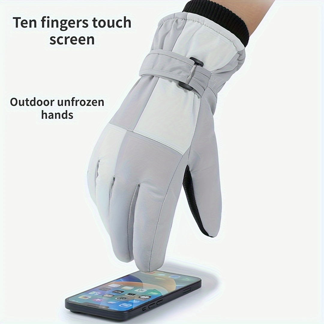 Winter Ski Gloves Waterproof & Windproof Outdoor Riding Mountaineering