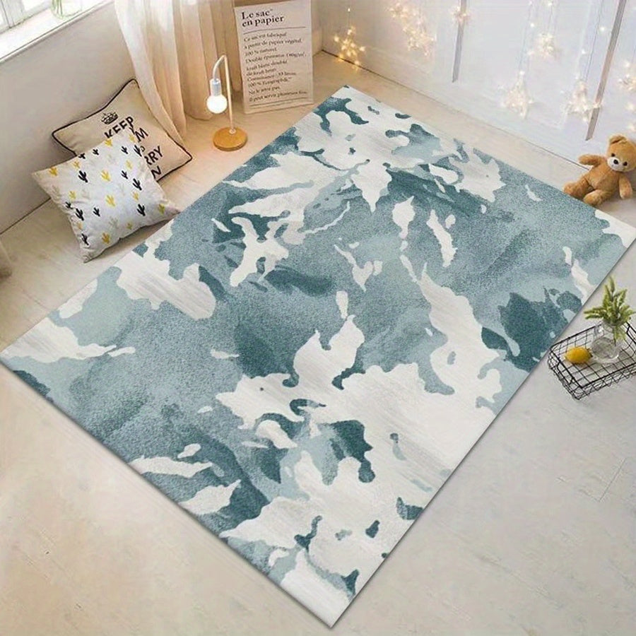 Large Area Rug for Living Room, Non-slip Crystal Velvet Material