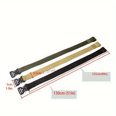 Quick Release Buckle Canvas Belt Outdoor Men's Military Training Belt