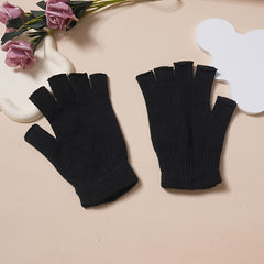 Warm Non Slip Gloves Knitted Outdoor Cycling Full Finger Half Finger Gloves