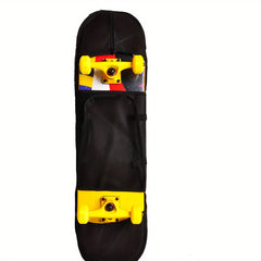 Skateboard Backpack with Adjustable Straps and Mesh Pocket