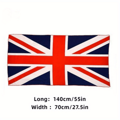 British American Flag Beach Towel 70 Lightweight Quick Drying