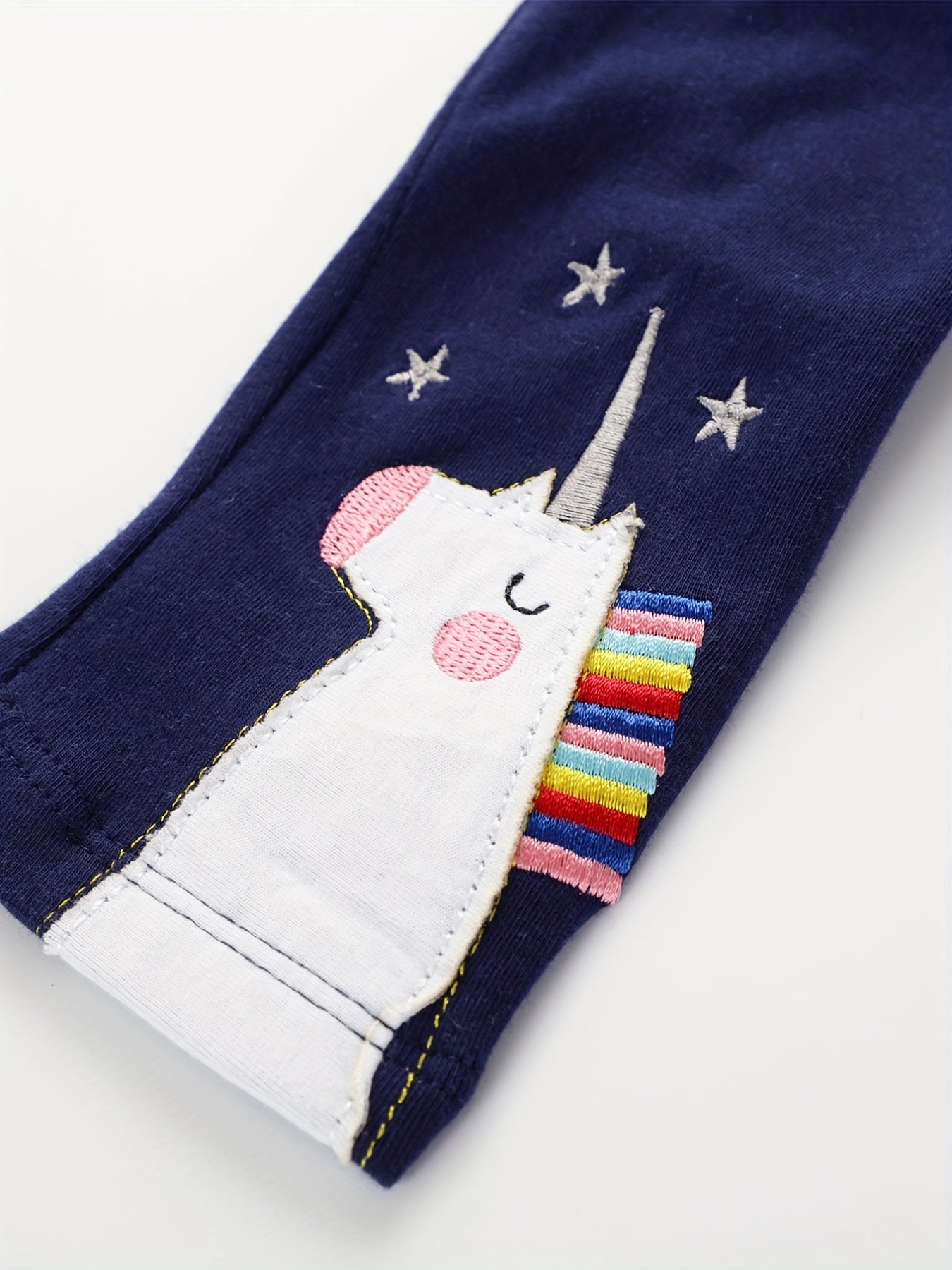 2pcs Easter Bunny & Rainbow Leggings Set