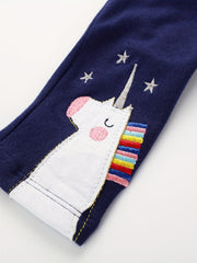2pcs Easter Bunny & Rainbow Leggings Set