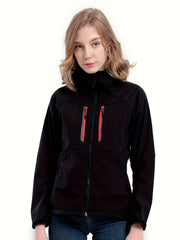 Women's Windproof Soft shell Down Jacket with Hood