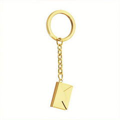 Custom Text Envelope Wallet Key Chain for Men