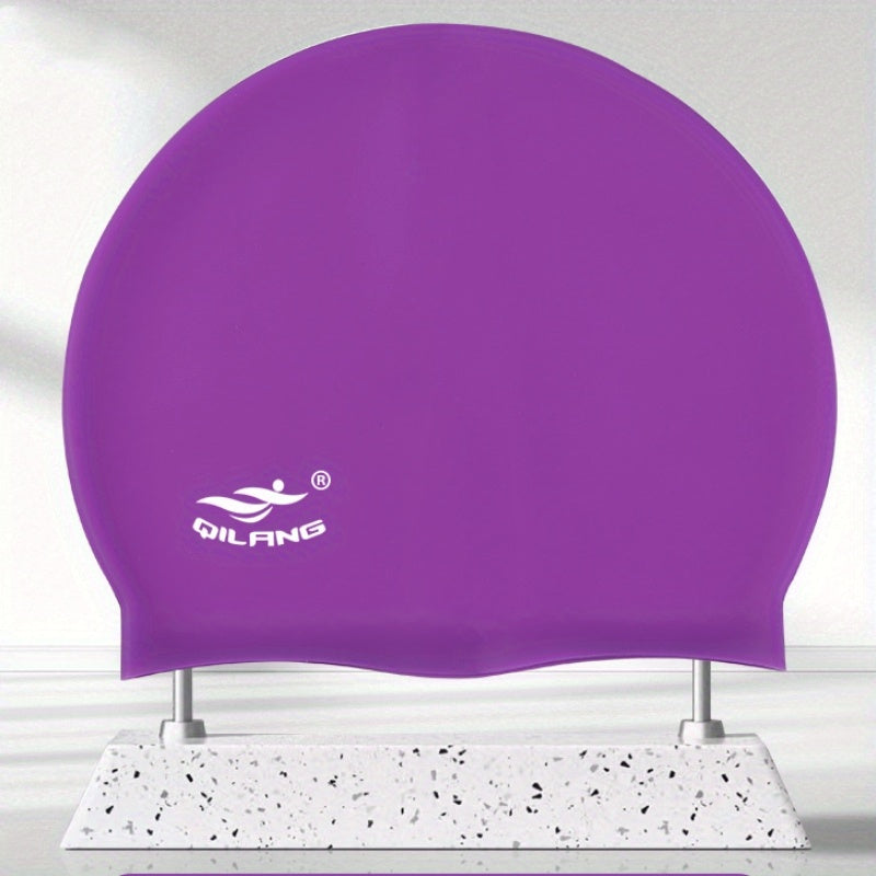 High Elastic Silicone Swimming Cap for Long Hair