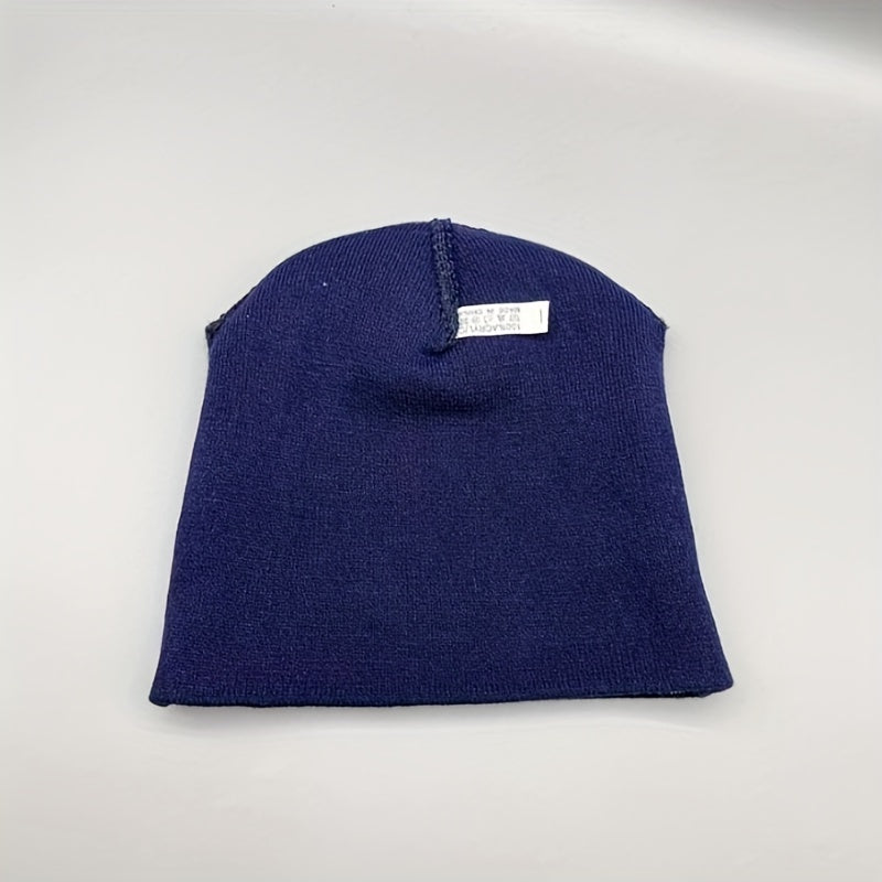 Fashionable Windproof Knit Beanie Hat With UK Flag Embroidery