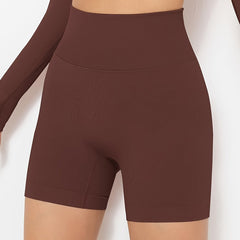 High Waist Yoga Biker Shorts Breathable Workout Activewear