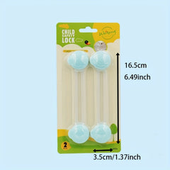 2pcs Safety Locks Protective Locks Cabinet Drawer Locks